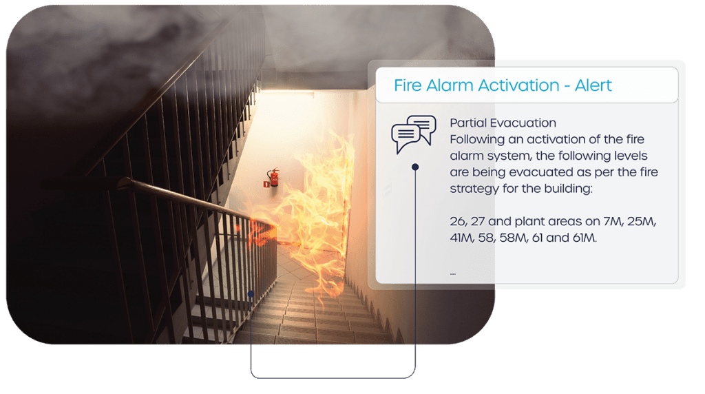 Fire alarm activation and evacuation communications